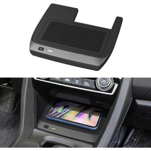 Car Wireless Charger for Honda Civic 2016-2021 Mobile Phone Charging Fast Car Charger Wireless Charging