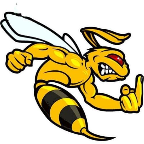 Car Stickers Decor Motorcycle Decals Funny Bee Stickers Decorative Accessories Creative Sunscreen Waterproof PVC,13cm*12cm