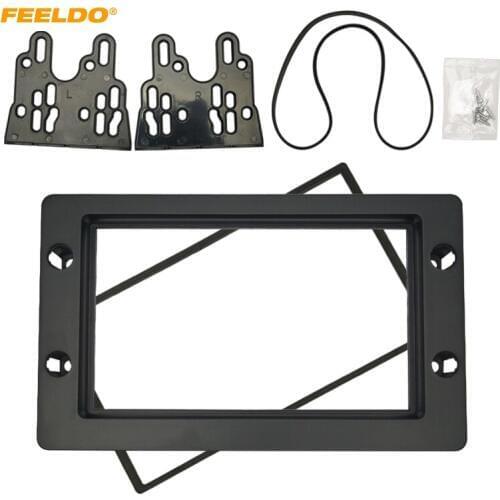 FEELDOCar 2DIN Stereo Radio Fascia Plate Panel Frame For SAAB 9-5 (2005~2011) Dashboard CD/DVD Radio Panel Fitting Mount #5252