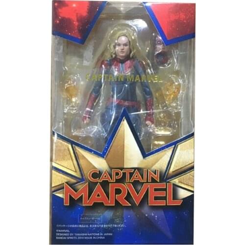 Hasbro Avengers 4 Captain Marvel Figurine Toys PVC Movable Joints Action Figure Model Toy for Kids Gift 15CM