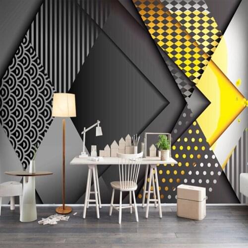 Custom Photo Wallpaper 3D Personality Geometry Pattern Living Room TV Background Wall Decoration Mural Modern Papel De Parede 3D