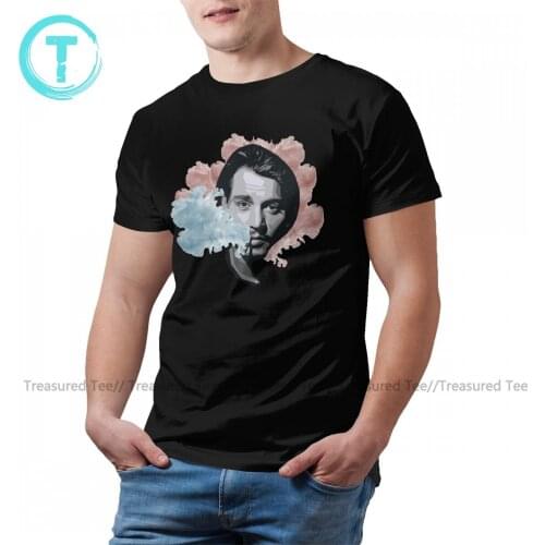 Johnny Depp Tee Shirt Cute Short Sleeves 100 Percent Cotton T Shirt Summer Graphic T-Shirt Big Mens
