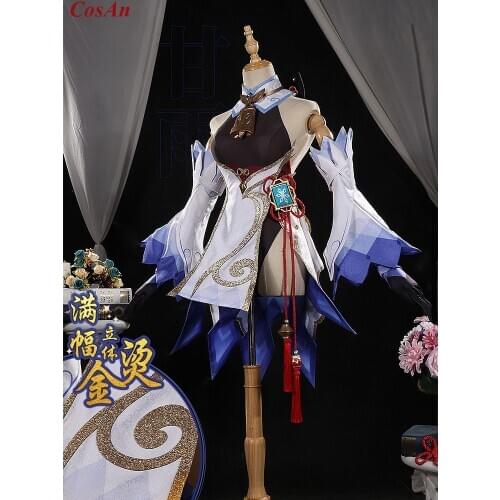 Hot Game Genshin Impact Ganyu Cosplay Costume The High Quality Fashion Battle Uniform Female Halloween Party Role Play Clothing