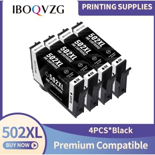 IBOQVZG Compatible Ink Cartridges for Epson 502XL T502 XL 502 Printer Ink Cartridge for Epson Home XP-5100 5105 2860D 2865D
