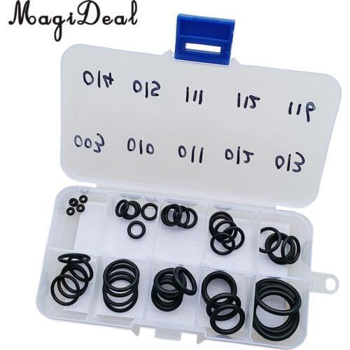 50Pcs Nitrox Scuba Diving O-Ring Kit 10 Sizes Dive Gear Equipment Tank Valve Hose Regulator Seal Rings Repair Spare Replacement