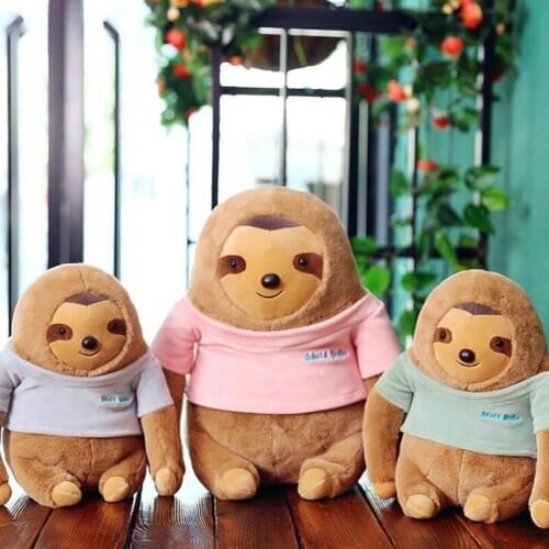 Creative Cute Simulation Dressing Sloth Plush Toy Lazy Bear Doll Child Doll Pillow Girl Children Birthday Gift Home Decoration