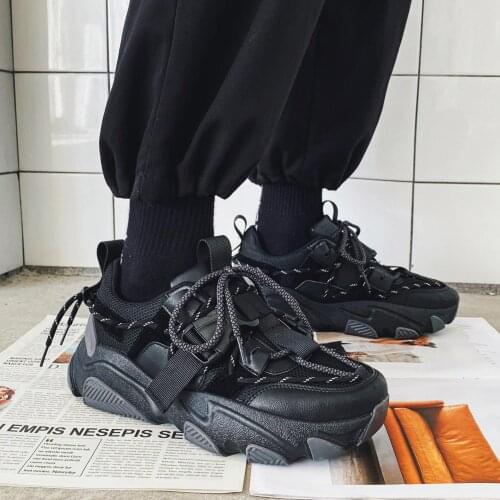 Summer Chunky Mens Sneakers Mens Running Shoes Sport Man Sports Shoes for Men Black Footwear Walking Deporte Training GME-1591