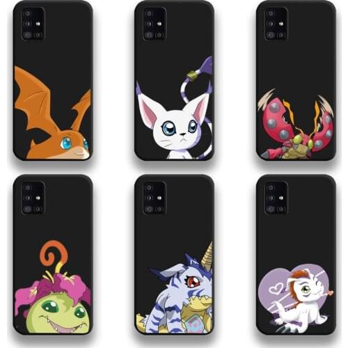 Anime Digimon Cute Monster Phone Case For Samsung Galaxy A21S A01 A11 A31 A81 A10 A20E A30 A40 A50 A70 A80 A71 A51