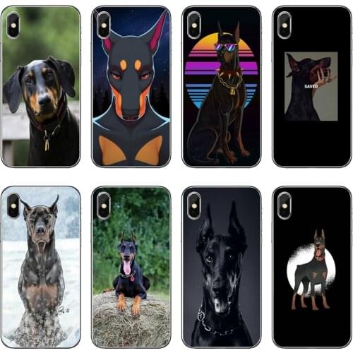 Fashion Doberman dog Soft Phone Case For Samsung Galaxy A70 A60 A50 A40 A30 A10 A9 A7 A5 A3 A8 A6 Plus 2018 2017 2016