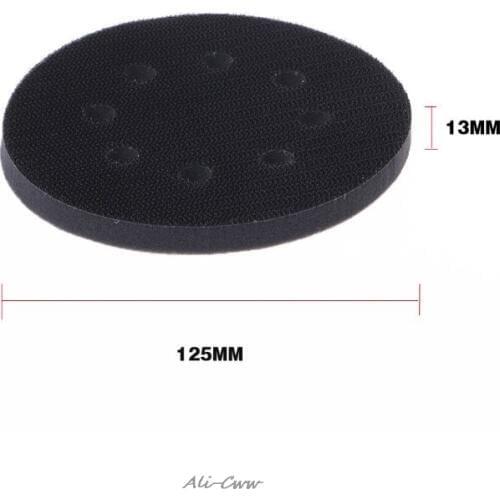 5 Inches 8-Hole Soft Sponge Interface Pad for Sanding Pads Hook&Loop Sanding Discs for Uneven Surface Polishing Power Tools