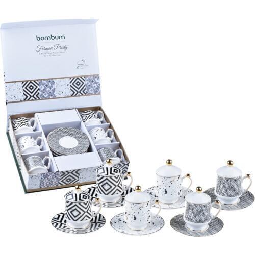 Forman Prestige Set Of 6 Coffee Cups | Porcelain | Home - Kitchen | Made in Turkey | Free Shipping