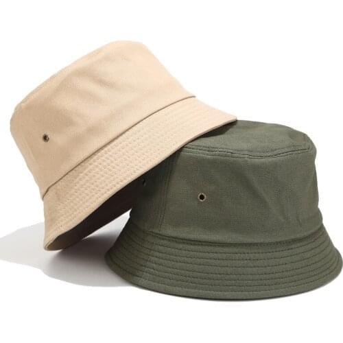 Hot Simple Foldable Mens Bucket Hat Fisherman Hat Summer Sun Protection Cap Art Student Outdoor Bob Hat Womens Fashion Panama