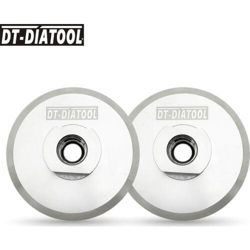 DT-DIATOOL 2pcs/set Dia 3"/80mm Aluminum base Backer for Diamond Polishing Pads with M14 Thread Sanding Discs Backing Holder