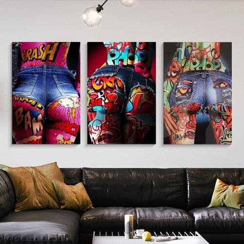 Full Drill Diamond Painting 5D Graffiti Sexy Woman Buttocks art DIY Diamond Embroidery Cross Stitch Picture Wall Art Decor P662