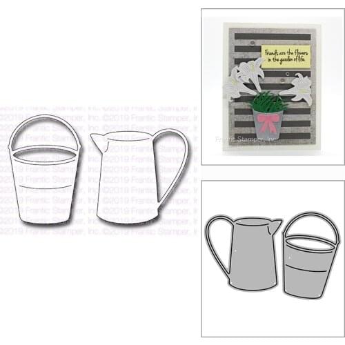 New Bucket And Pitcher Craft Embossing Mold 2021 Metal Cutting Dies for DIY Decorative Scrapbooking Album Card Making No Stamps