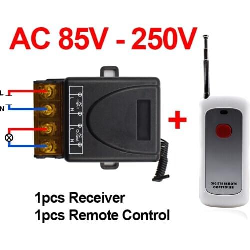 433MHz Wireless Radio Frequency Remote Control Switch 220v AC 30A Relay High Power Load Receiver/Transmitter Water Pump Switch