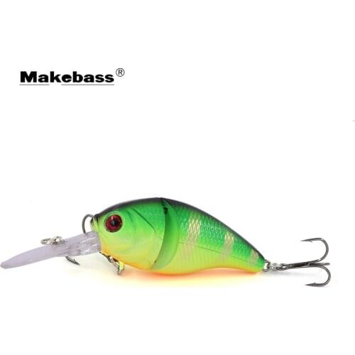 MAKEBASS 2.36in0.49oz FishingLure Crankbaits Artificial Hard Baits LifeLike Swimbait Crank Fishing Tackle for Trout Pike etc
