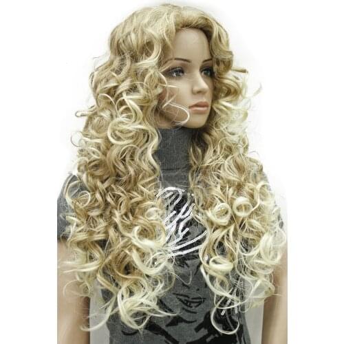 StrongBeauty 26inch Long Wavy Blonde mix Synthetic Wig Full Wigs for Women COLOUR CHOICES