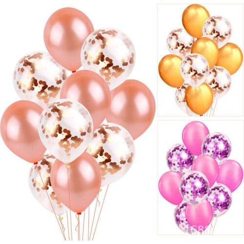 12 Inch confetti Balloon set Christmas Wedding Birthday Colorful Ballon Sequin Balloon Baby Shower Party Decoration supplie