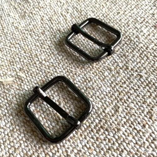 1 Inch (25mm) Gunmetal Shoulder Bag Strap Belt Web Rectangle Adjust Tri-glide Buckle Slider Loop Ring Leather Craft Repair