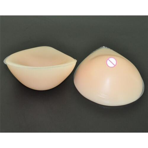 1pair 900g C cup Beige Woman silicone artificial breast forms fake Boobs Insert bra Pads Enhancer for cross dresser Mastectomy