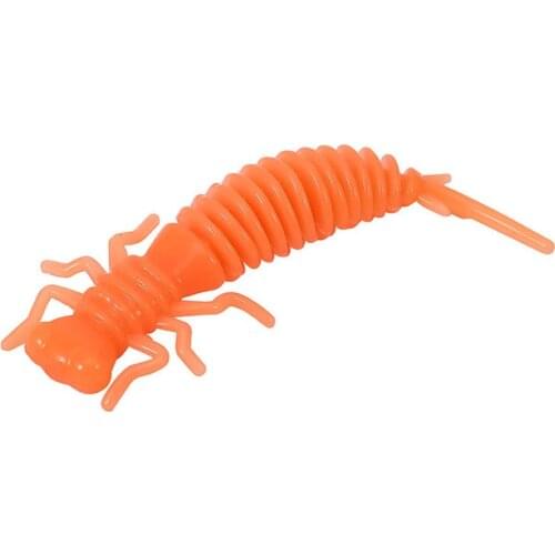 10 PCS Larva Soft Lures 55mm 75mm 100mm Artificial Lures Fishing Worm Silicone Bass Pike Swim Jigging Baits Fishing Gear