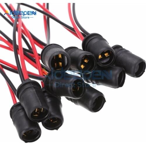 10Pcs T10 W5W Car Wedge Light Bulb Socket Rubber Light Bulb Socket Lamp Holder Connector For Car Truck Boat