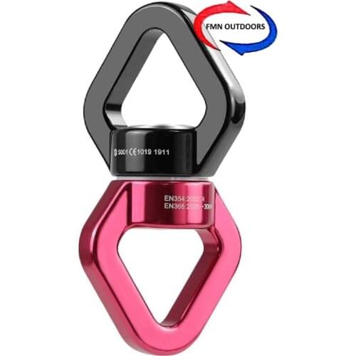 100Pcs 30kN Rope Swivel Connetor Rock Climbing Downhill Mountaineering Equipment Hammock Yoga Swivel Safety Rotational Device