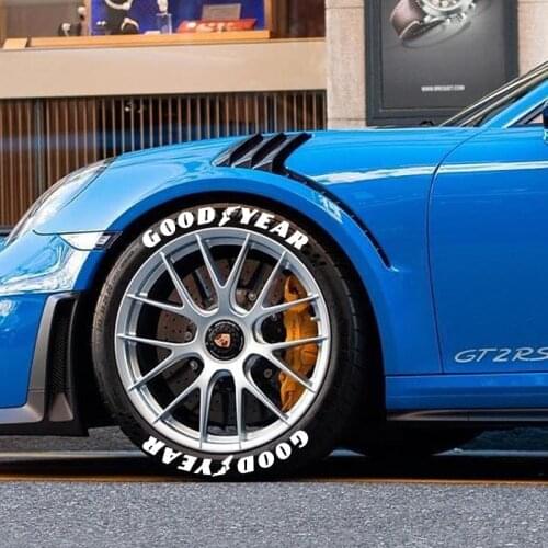 3D Stereo Car Tire Letter Stickers Letters GOODYEAR Car Motorcycle Tire Stickers Wheel Personality Modified Tire Decoration