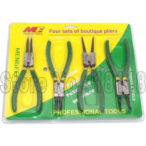 7" Whole series Carbon steel Retainer Pliers External Internal Straight Bend Circlip Plier Snap Ring Pliers Meson ring clamp