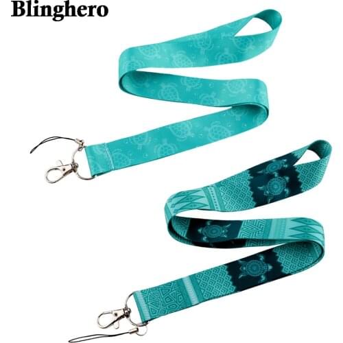 CB772 Sea Turtle Animal Lanyard Keychain Lanyards for Keys Badge ID Mobile Phone Rope Neck Straps Accessories Gifts