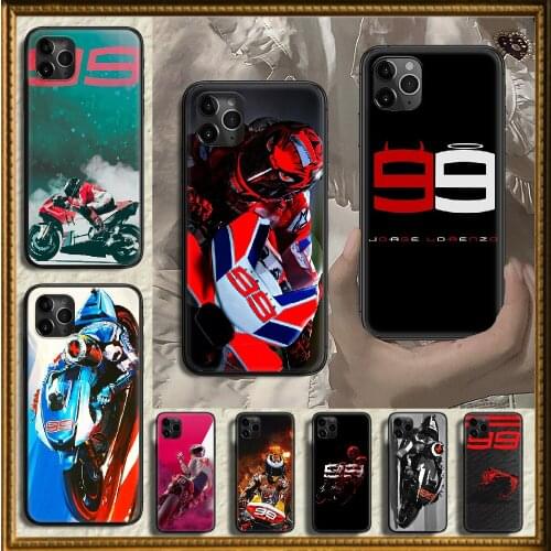 Jorge Lorenzo Moto Gp 99 Phone Case Cover Hull For iphone 5 5s se 2 6 6s 7 8 12 mini plus X XS XR 11 PRO MAX black luxury