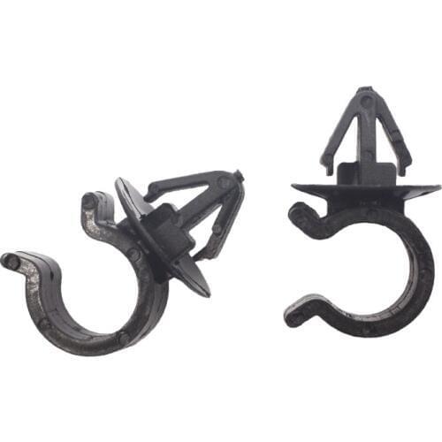 Black 12mm Hood Support Prop Rod Clips Snap Car Parts For Hood Cover bumper fender Automobile Car Accessories Clamp