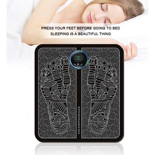 TENS EMS Foot Massager Pad Electric Improve Blood Relieve Ache Pain pulse Muscle Stimulator Leg Reshaping Leg Reshaping Massage