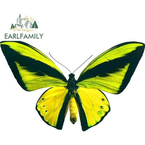 EARLFAMILY 13cm x 8.2cm for Papilio Ulysses Car Stickers Fashionable Scratch-Proof Decals Creative Windows Motorcycle Decor