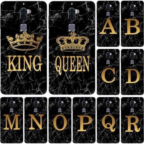 Phone Case for Letv Leeco Le Cool 1 / Coolpad Cool1 Marble Golden alphabet background Soft Print Cover Fundas
