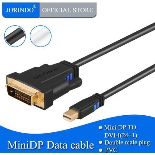 Mini DP to DVI, JORINDO Mini Display Port (Thunderbolt Port Compatible) to DVI Cable Compatible Mac Book, iMac and More