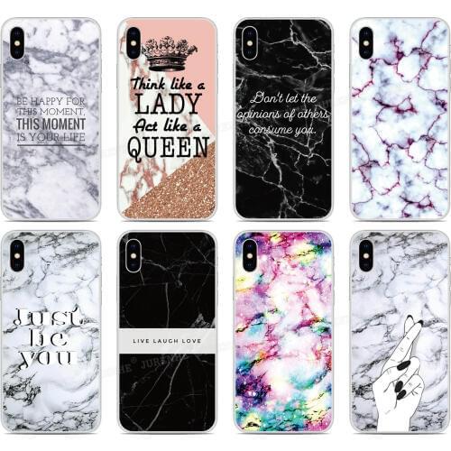 Print Soft TPU Marble Quote Phone Case For Ulefone Note 7 / Note 7P / Power 3 3S / Power 6 / S10 S1 Pro S7 Silicone Back Cover