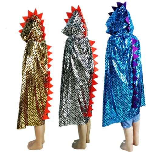 Halloween Cloak Children Masquerade Show Dress Up Prop Pumpkin Witch Clothing Dinosaur Cloak
