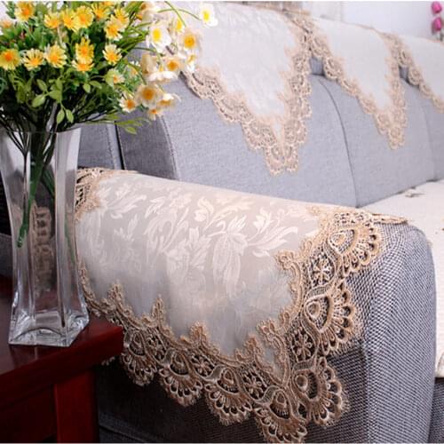 Elegant European style sofa backrest towel Embroidered sofa armrest towel sectional living room sofa cloth 60x60cm