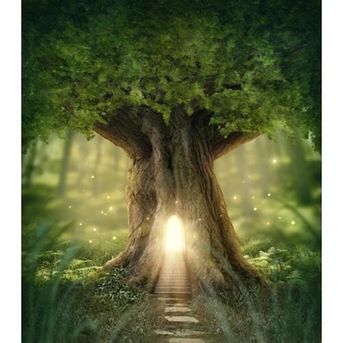 Tree house fairyland background photography fotografia fabric children photo backdrops for photo studio kits photophone CM-6749