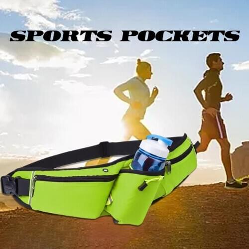 Unisex Sport Waterproof Running Waist Bag Pack Mobile Phone Holder Bag Gym Pouch outdoor jogging fishing hunting cycling bags