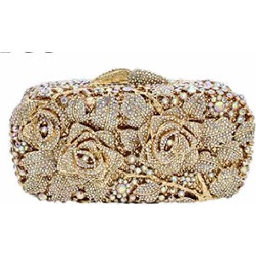 Gold Silver Evening Bag Holiday Party Clutch Purse Crystal Mini Bag Stylish Day Clutches Prom Ladies Handbag for wedding/prom