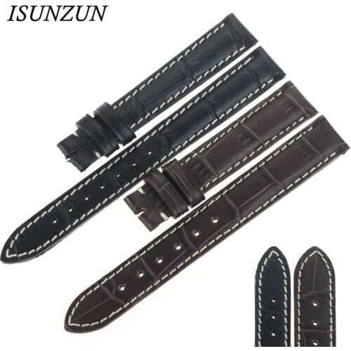 ISUNZUN Womens Watch Band For Longines L2 Genuine leather Watch Band original Strapps Brand Leather Watchband For Women