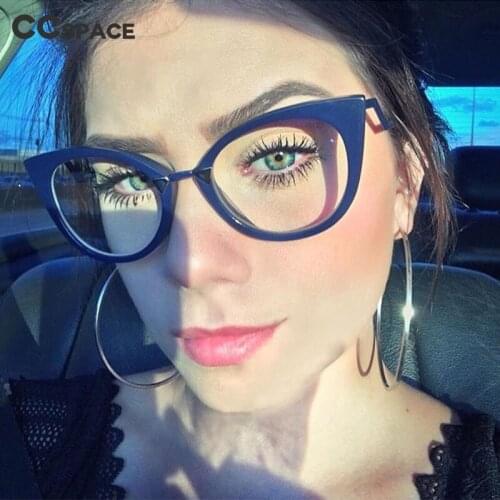 45045 Sexy Lady Cat Eye Anti-blue Light Glasses Frames Women Designer Optical EyeGlasses Fashion Eyewear