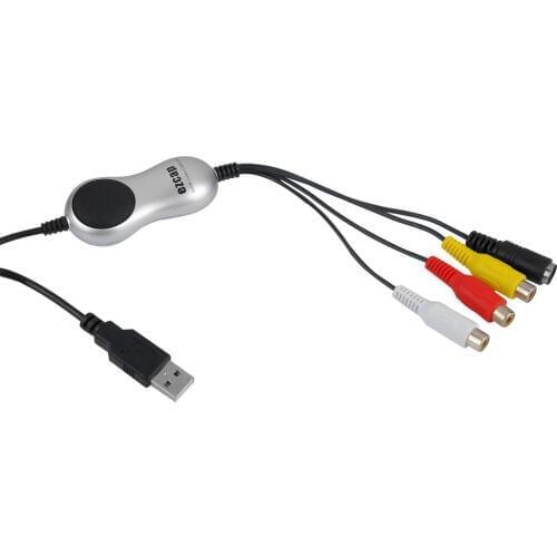 USB 2.0 DVD VHS DVR Adapter Easycap Ezcap Video Capture HD Video Converter Recorder Video Audio to Digital for Windows 10 8.1 7