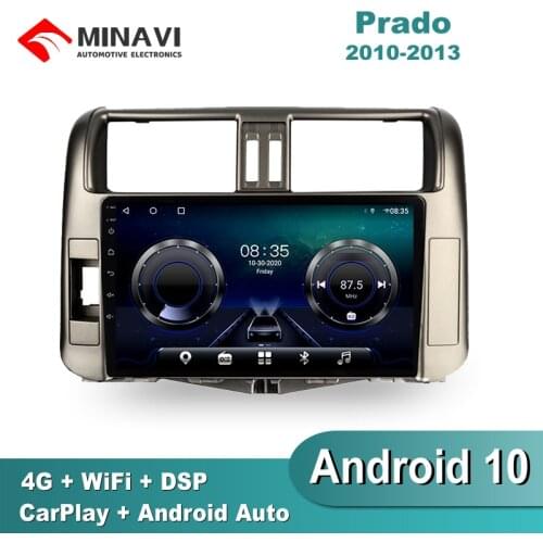 9'' IPS Android 9.0 Car Radio Multimedia TOYOTA PRADO 2010/2011/2012/2013 GPS Navigation Navi Player Auto Stereo 2din WIFI
