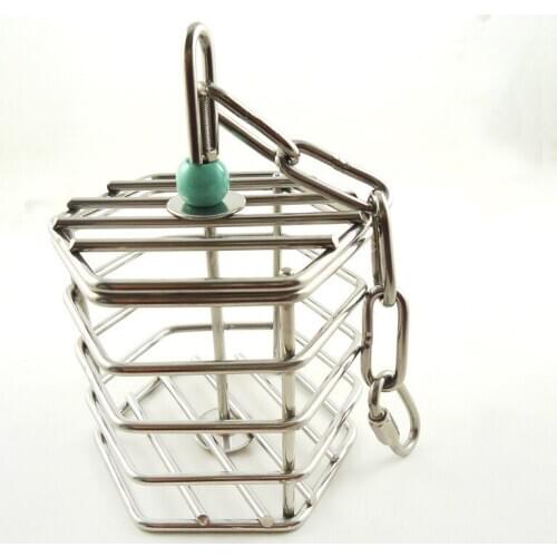 Squirrel Parrot Eating Toy Pet Bird Toy High Quality Stainless Steel Food Cage Pet Products Bird Supplies