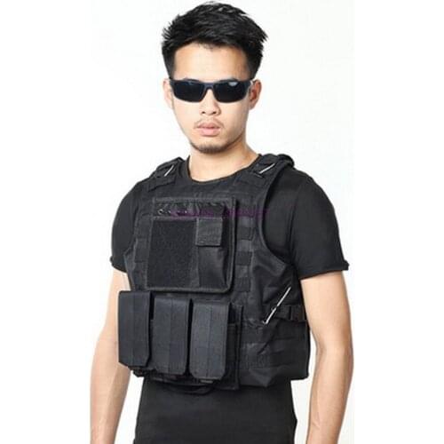 By dhl 10pcs new USMC Tactical Military Airsoft Molle Combat Assault Plate Carrier Vest CS Outdoor Equipment Army Camouflage