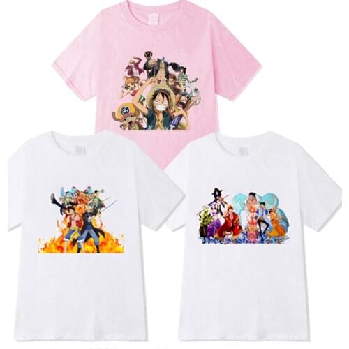 ONE Piece T-shirt Monkey D. Luffy Roronoa Zoro Cartoon Pattern
